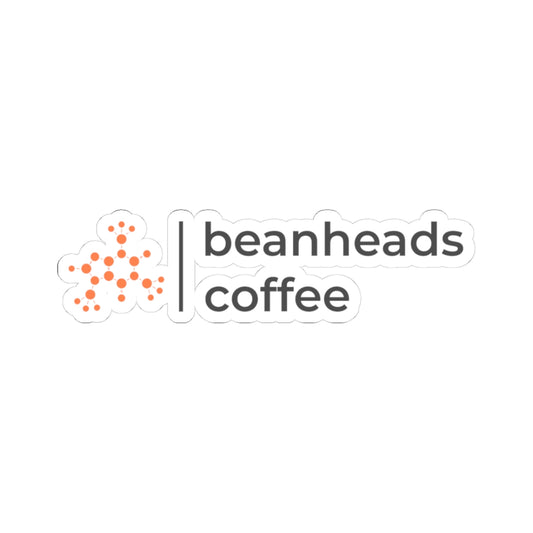 Beanheads Coffee Logo Sticker — Kiss-Cut Coffee Brand Sticker