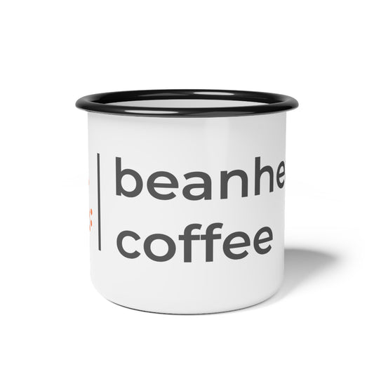 Enamel Camp Cup — Beanhead Coffee Logo Mug