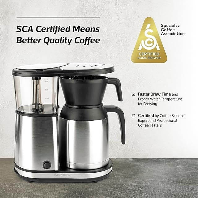 Bonavita 5-Cup Coffee Maker, Thermal Coffee Brewer – Compact Size, Elegant, and Precise, BPA-Free