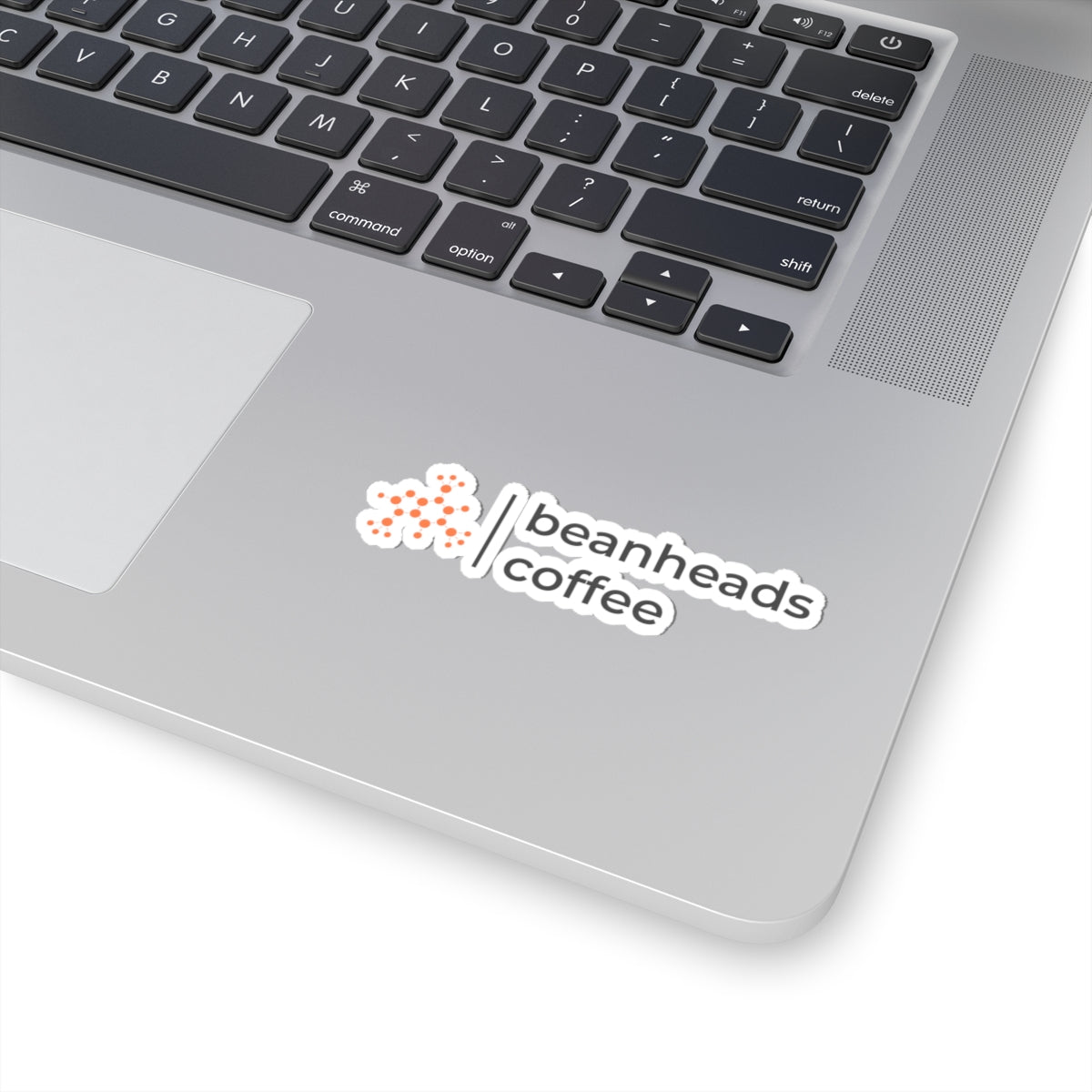 Beanheads Coffee Logo Sticker — Kiss-Cut Coffee Brand Sticker