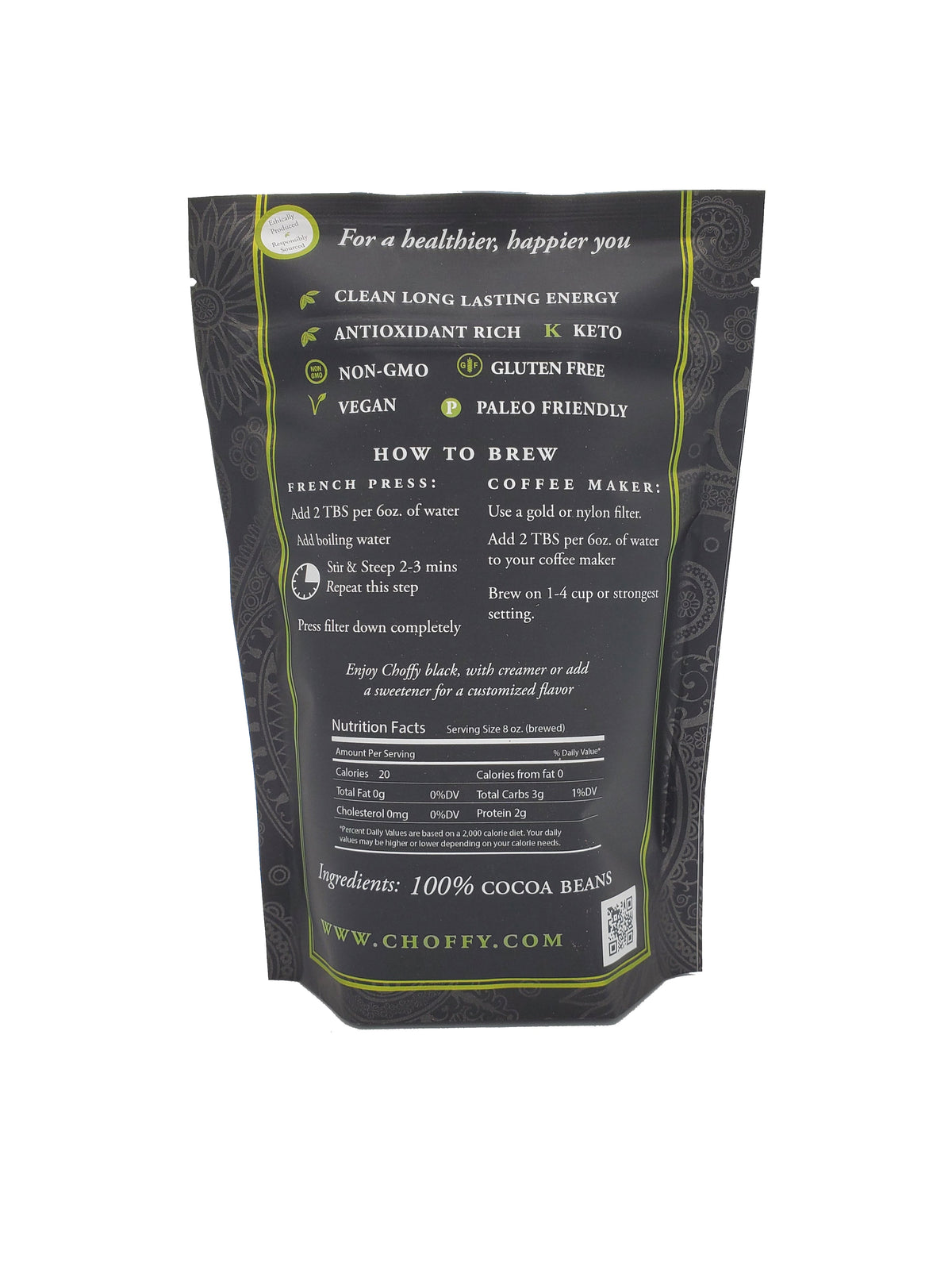 Ivory Coast French Roast Choffy Brewed Cacao