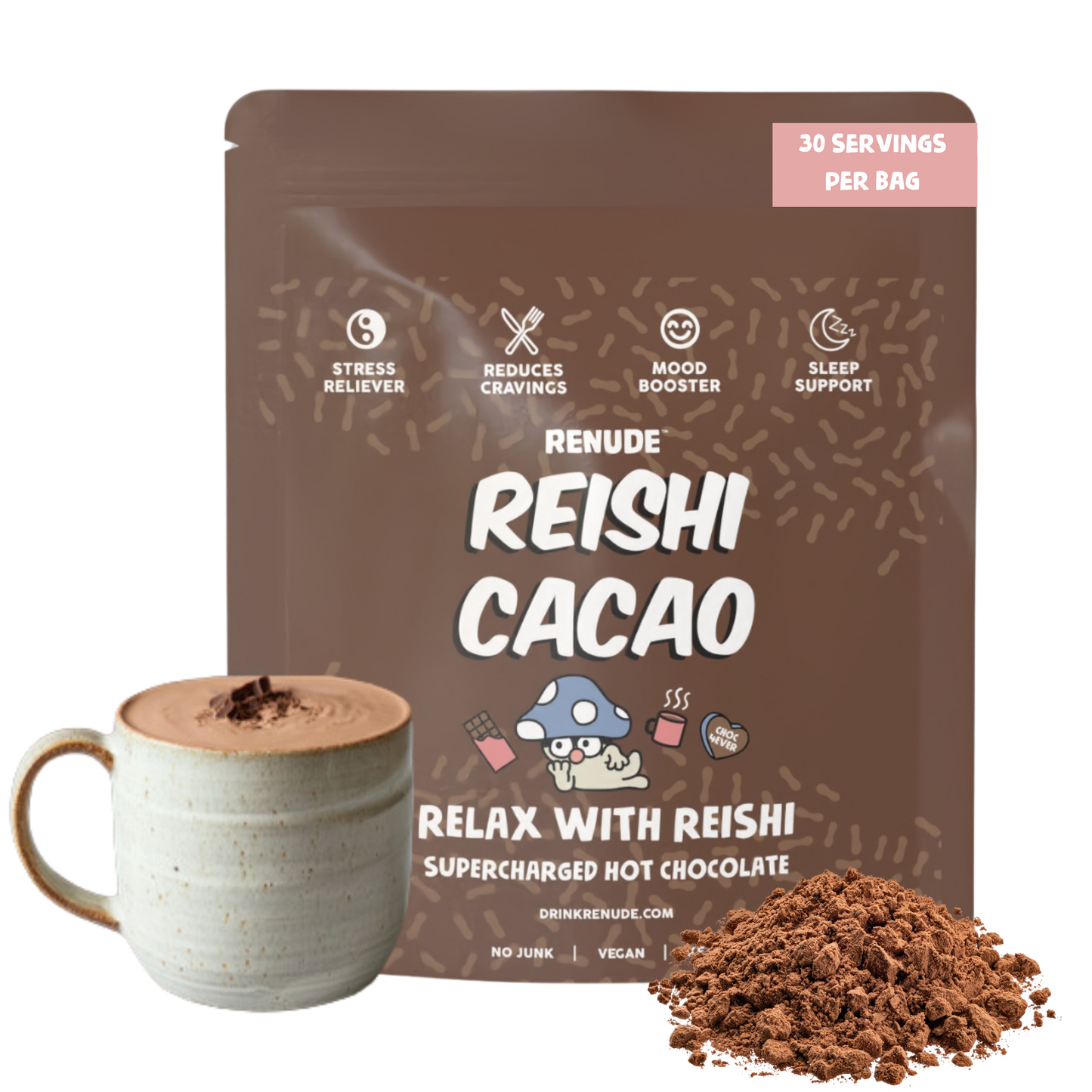Reishi Cacao: Superfood Hot Chocolate