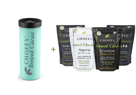 Choffy Brewed Cacao - Medium Roast Starter Kit