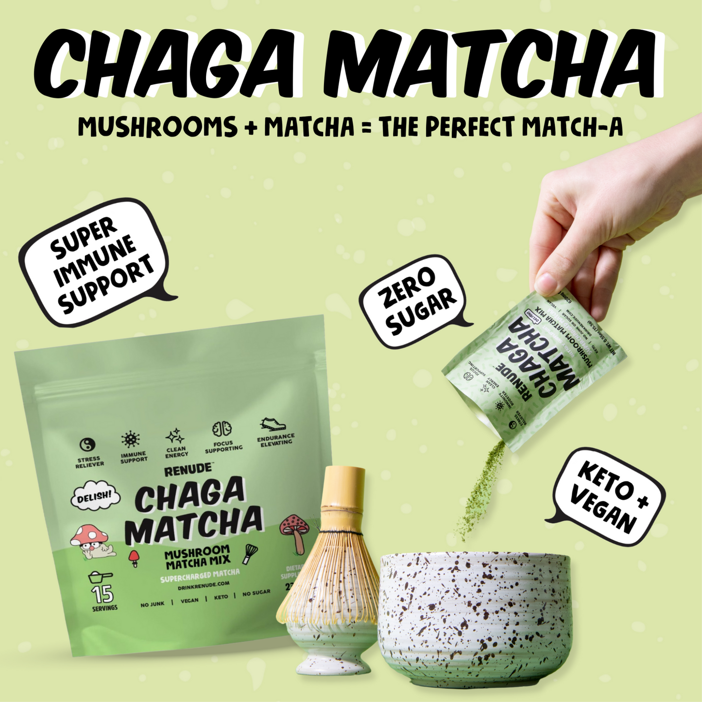 Chaga Matcha: Matcha with Superpowers